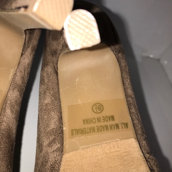 Top Moda Ankle zip Booties Taupe Neutral Size 8.5 - Picture 7 of 9